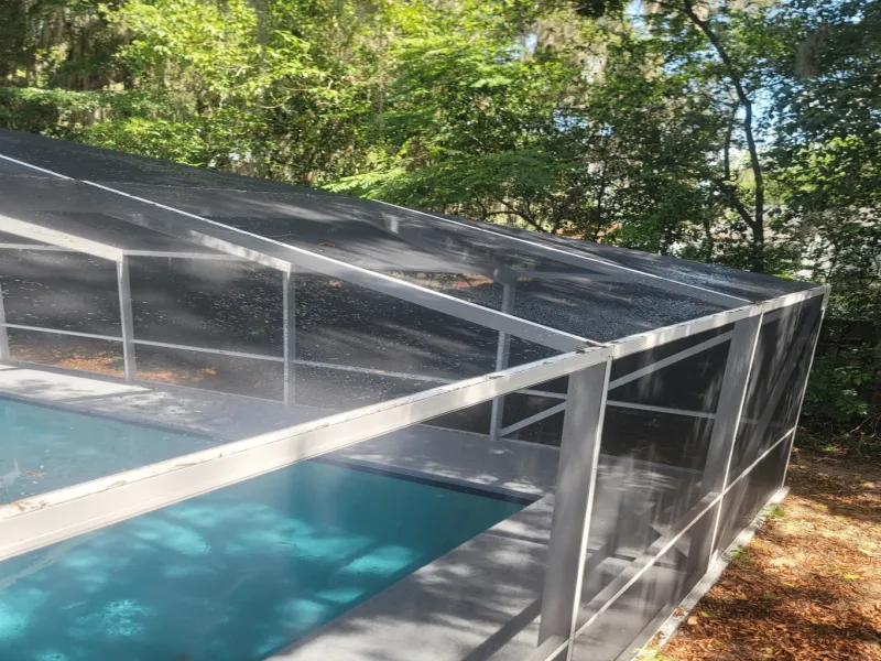After — roof soft wash